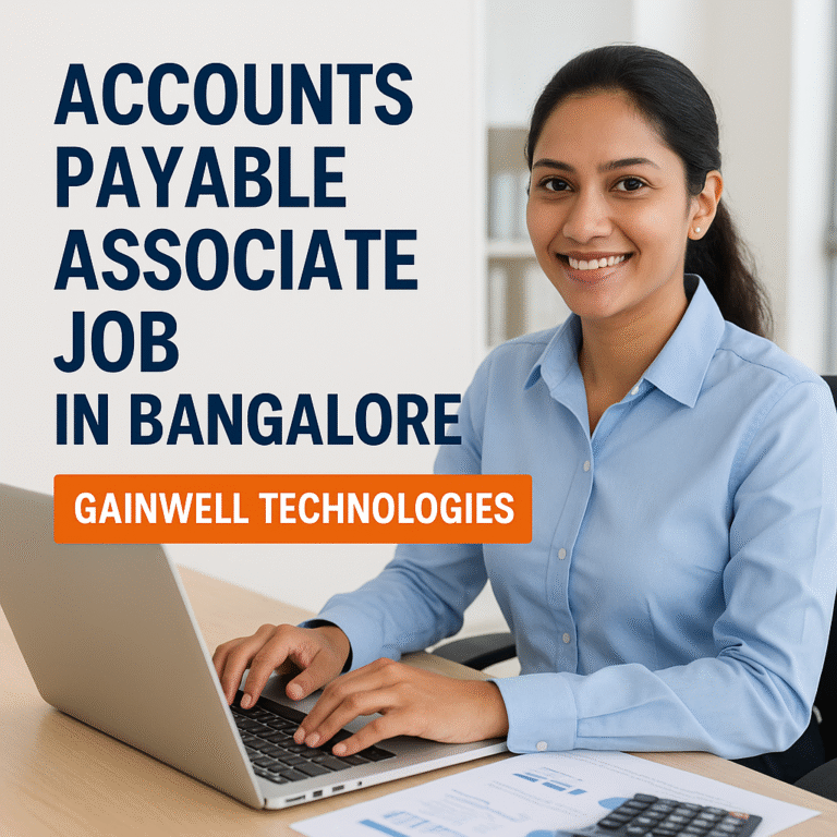 Accounts Payable Associate Job in Bangalore