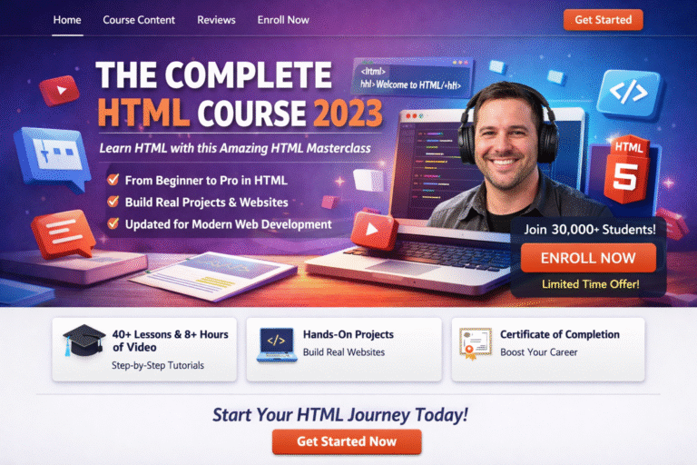 The Complete HTML Course 2025