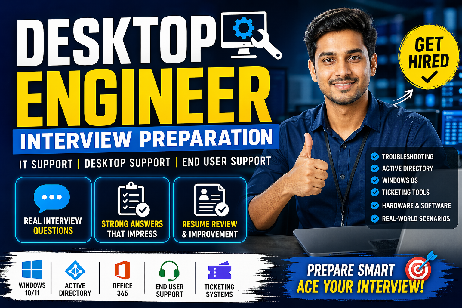Desktop Engineer Interview Preparation: Top Questions & Expert Tips