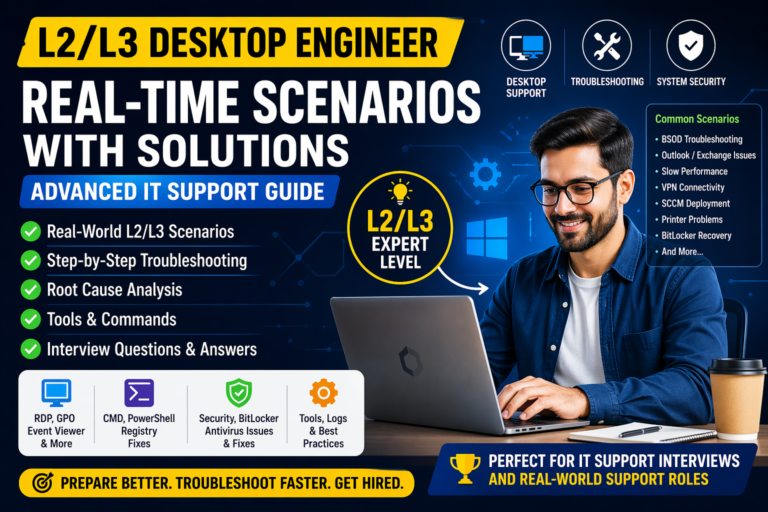 Advanced IT Support Interview Questions for Desktop Engineers